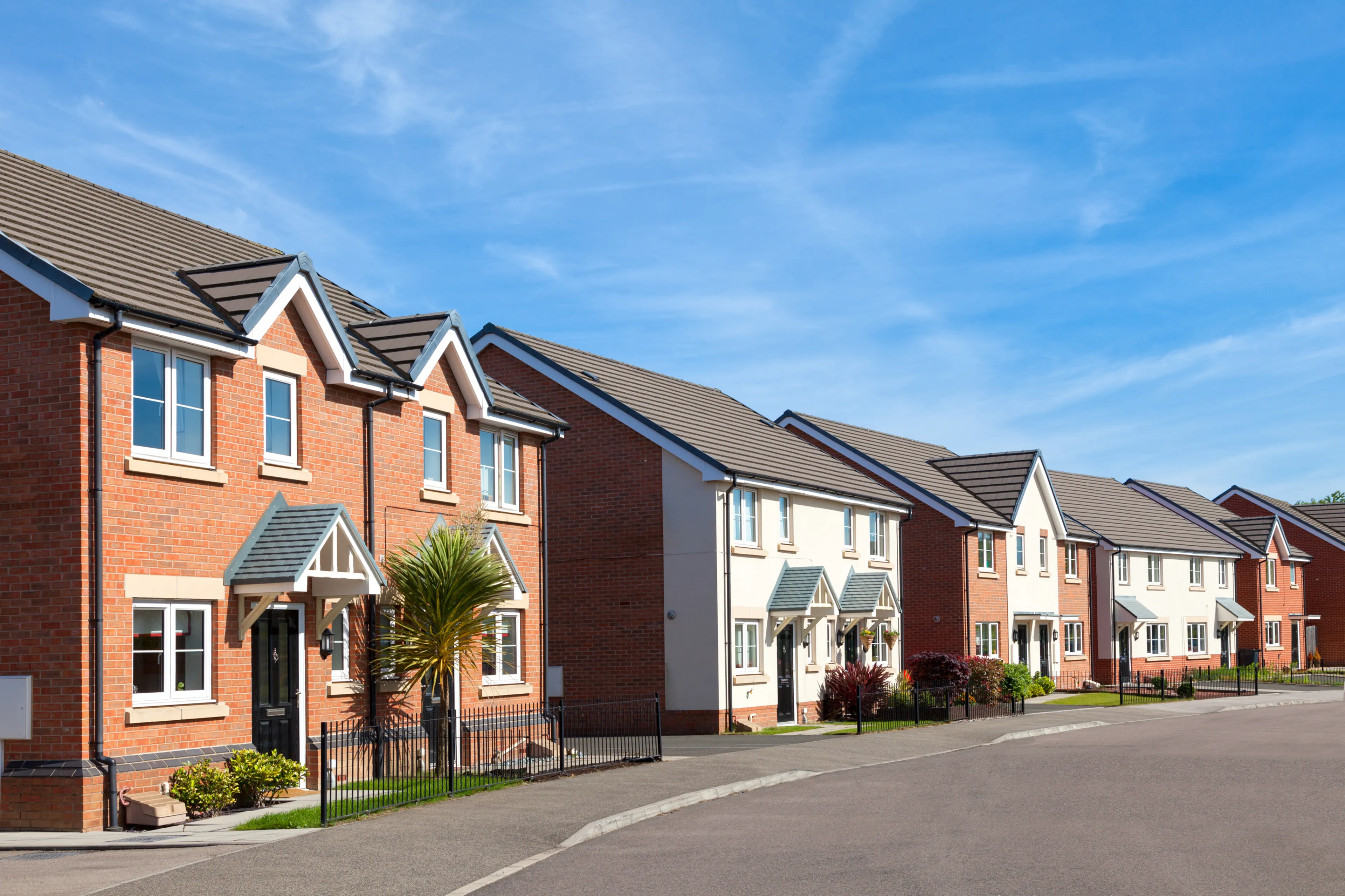 A modern new-build housing estate