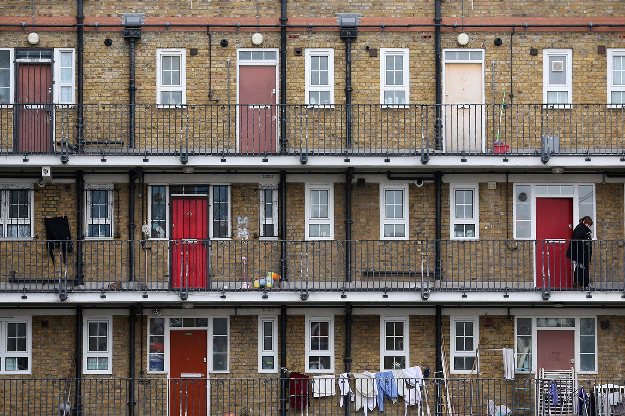 An agent showing a property